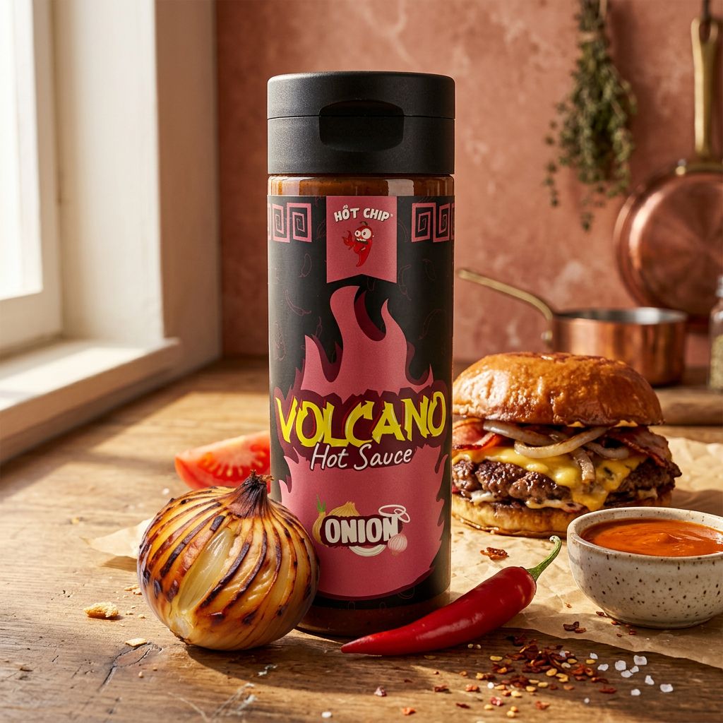Hot Chip Volcano Cipolla Salsa Piccante