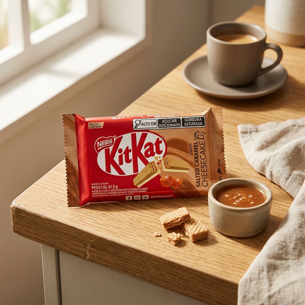 Kit Kat Caramel Salted Cheese Cake