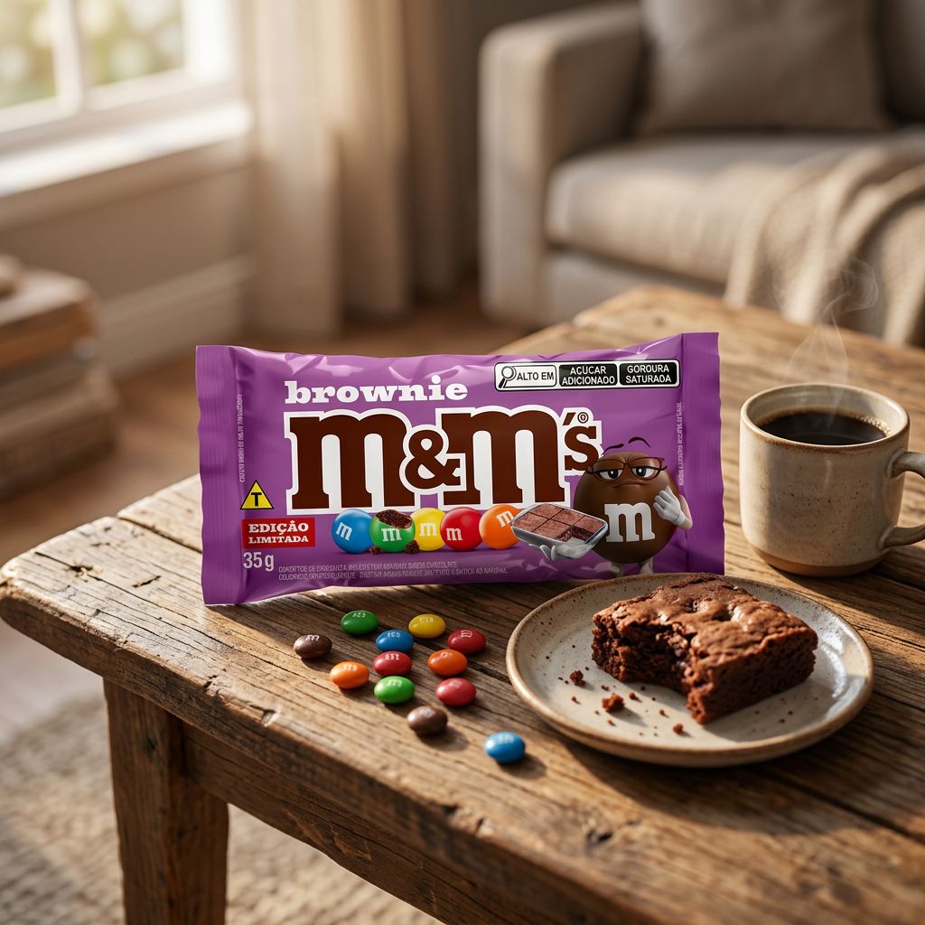 M&M's Brownie, confiserie américaine saveur brownie chocolat, importée des USA, disponible sur My American Shop