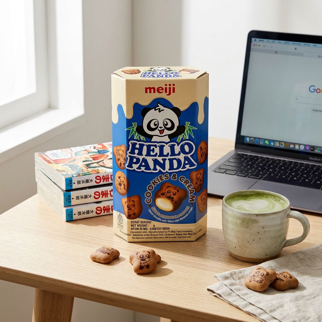 Meiji Hello Panda Biscotto e Crema