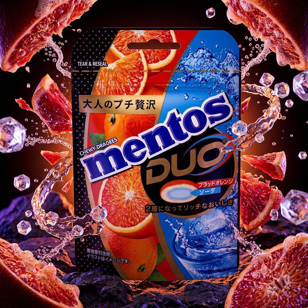 Mentos Duo Caramelle Morbide Arancia Rossa & Soda