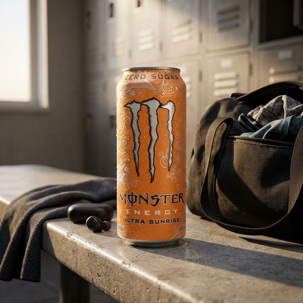 Monster Energy Ultra Sunrise Zero Sugar version Canada, canette 500ml saveur agrumes, disponible sur My American Shop