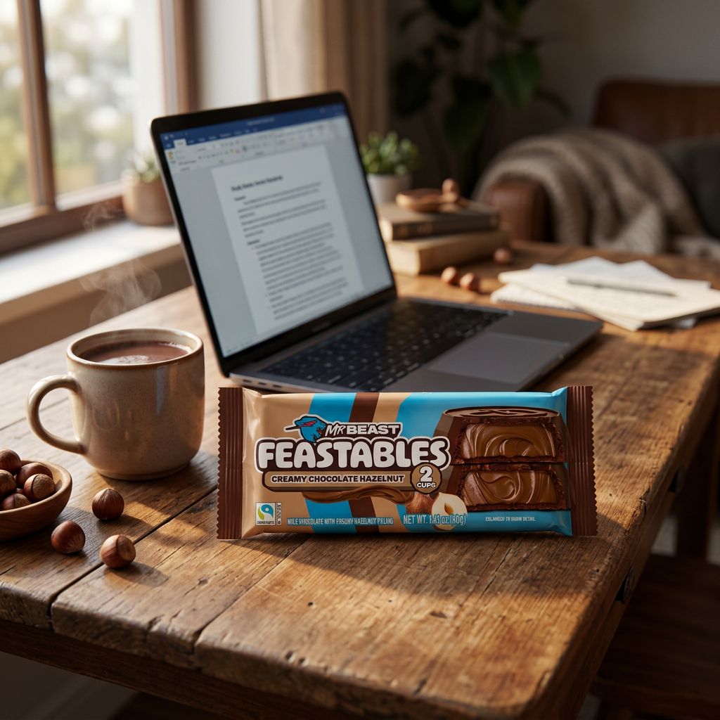 Mr Beast Feastables Coppette Cioccolato e Nocciole Cremoso