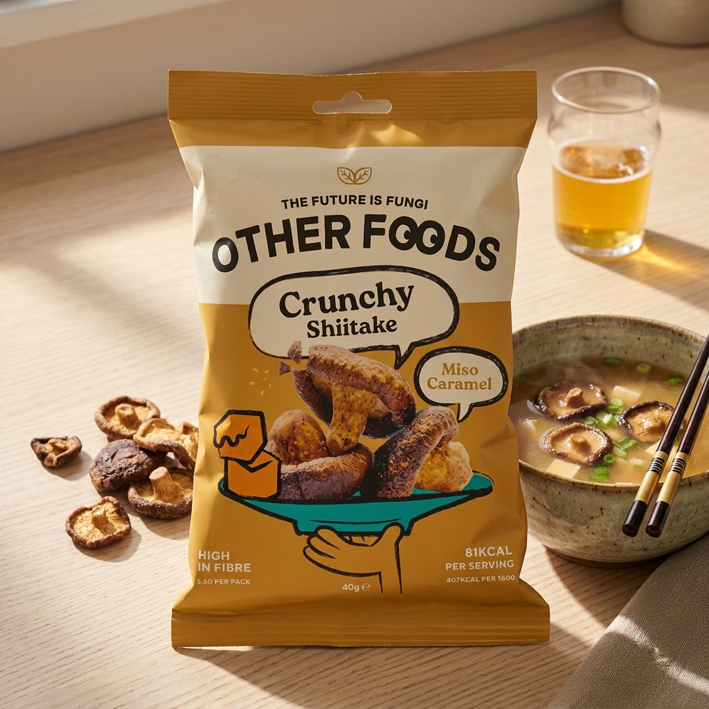 Other Foods Croccanti Chips di Funghi Shiitake Miso Caramello