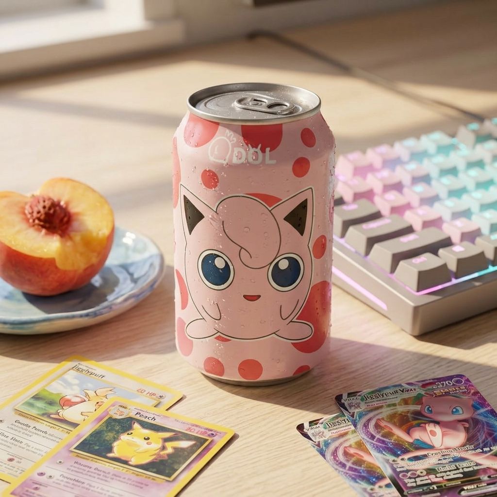 QDOL Pokemon Jigglypuff Acqua Frizzante al Gusto di Pesca