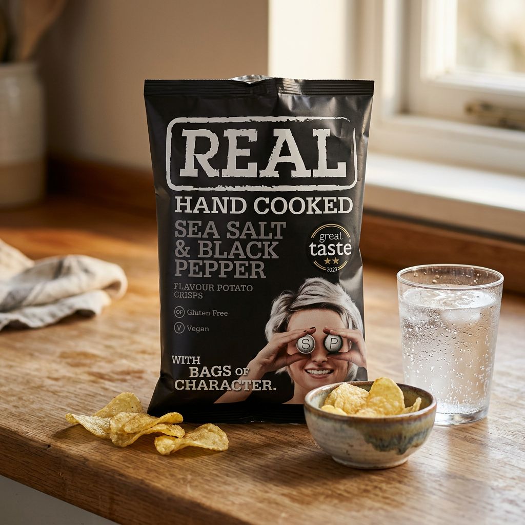 Real Crisp Piccole Sale Marino e Pepe Nero