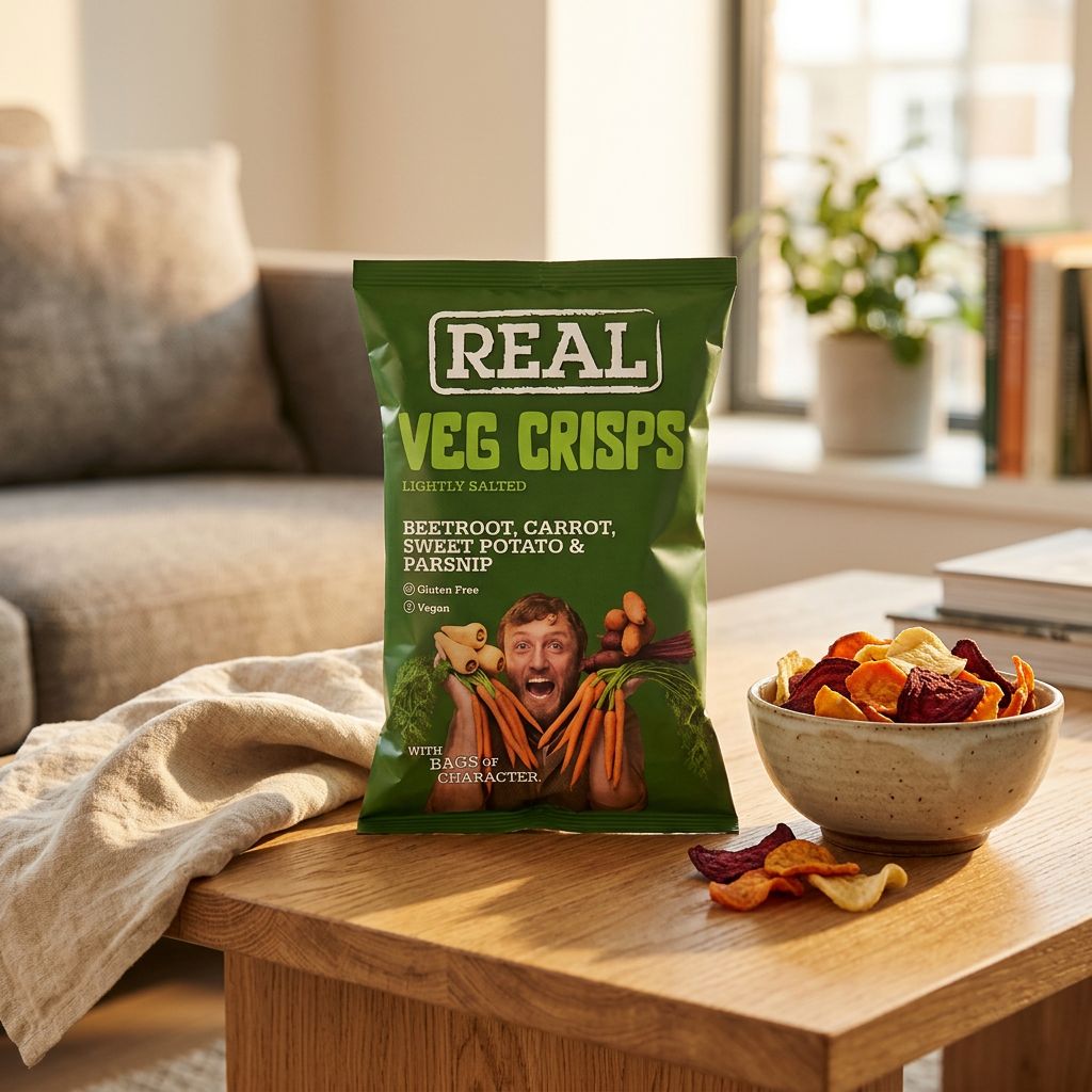 Real Crisp Vegetables Crisps, snack américain croustillant aux légumes importé des USA, disponible sur My American Shop