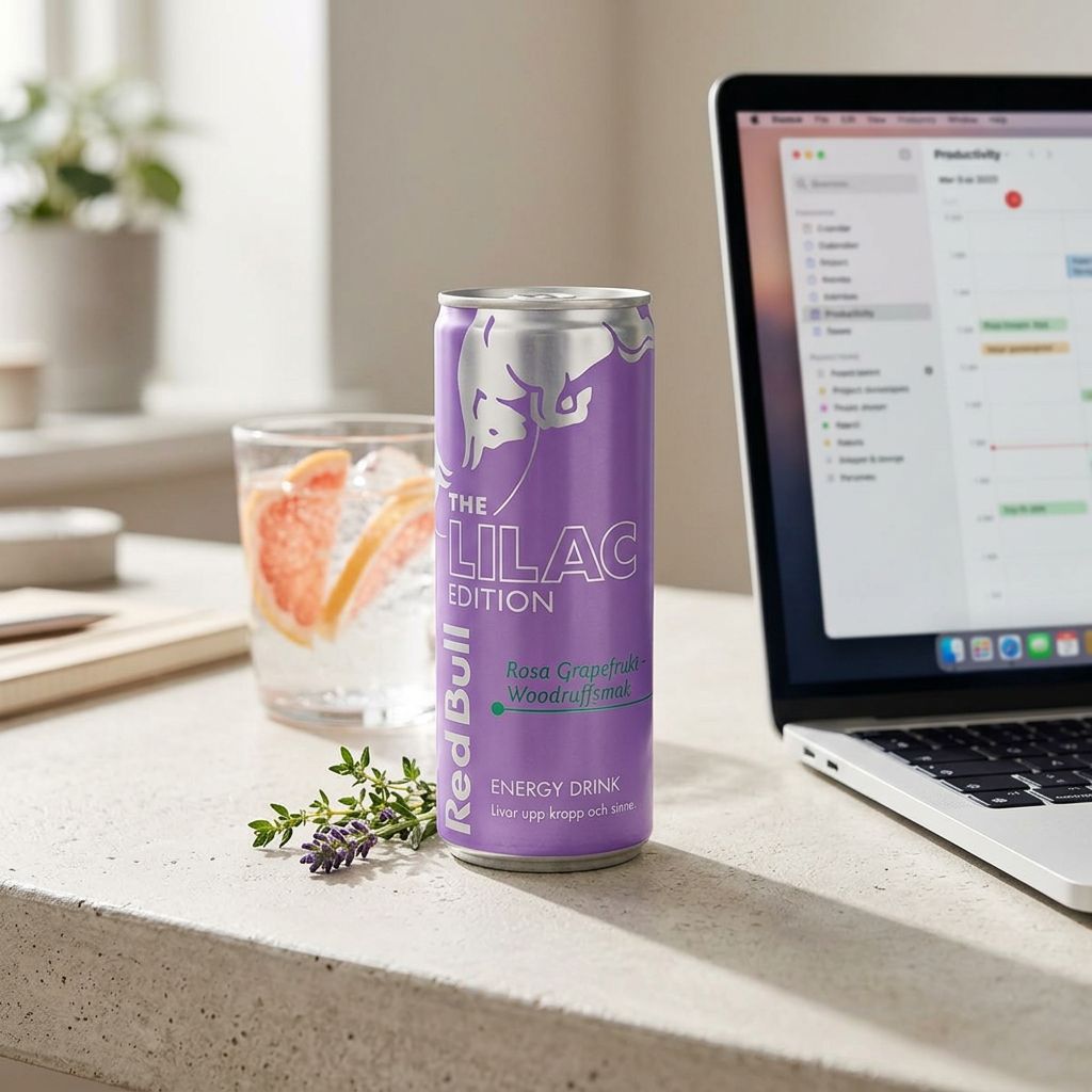 Red Bull Drink Edizione Lilla Pompelmo Rosa & Woodruff