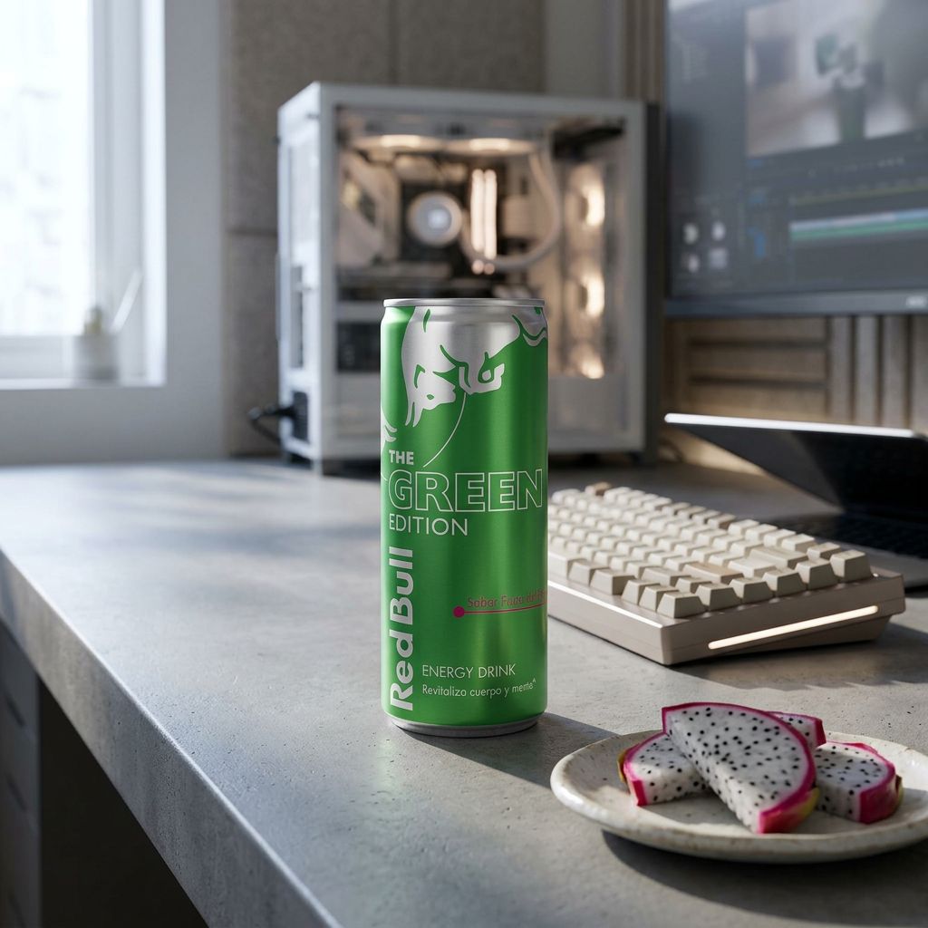 Red Bull Energy Drink Edizione Verde Frutto del Drago