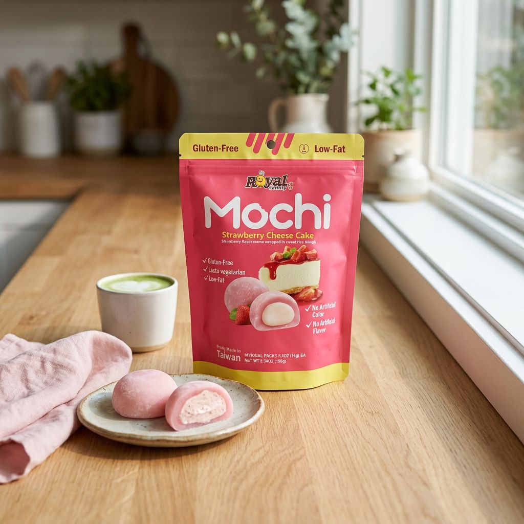 Royal Family Mochi Cheesecake Fragola