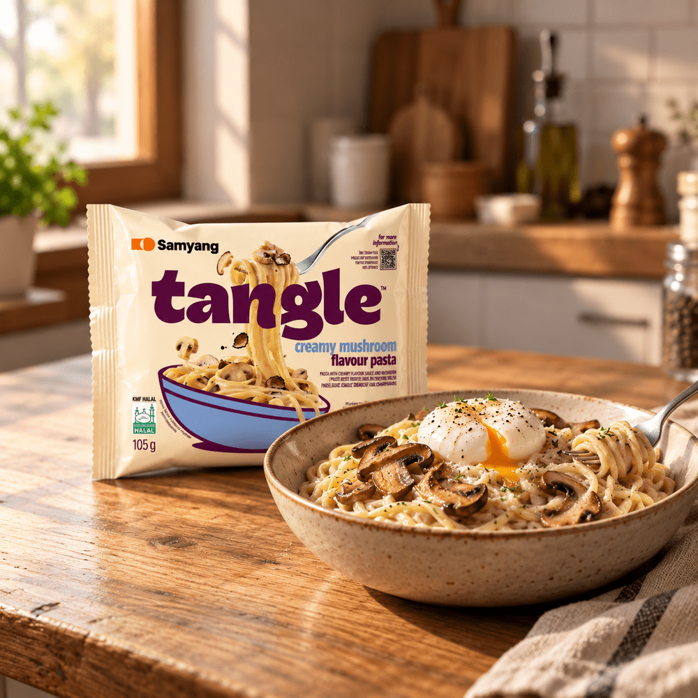 Samyang Tangle Pasta alla crema di funghi
