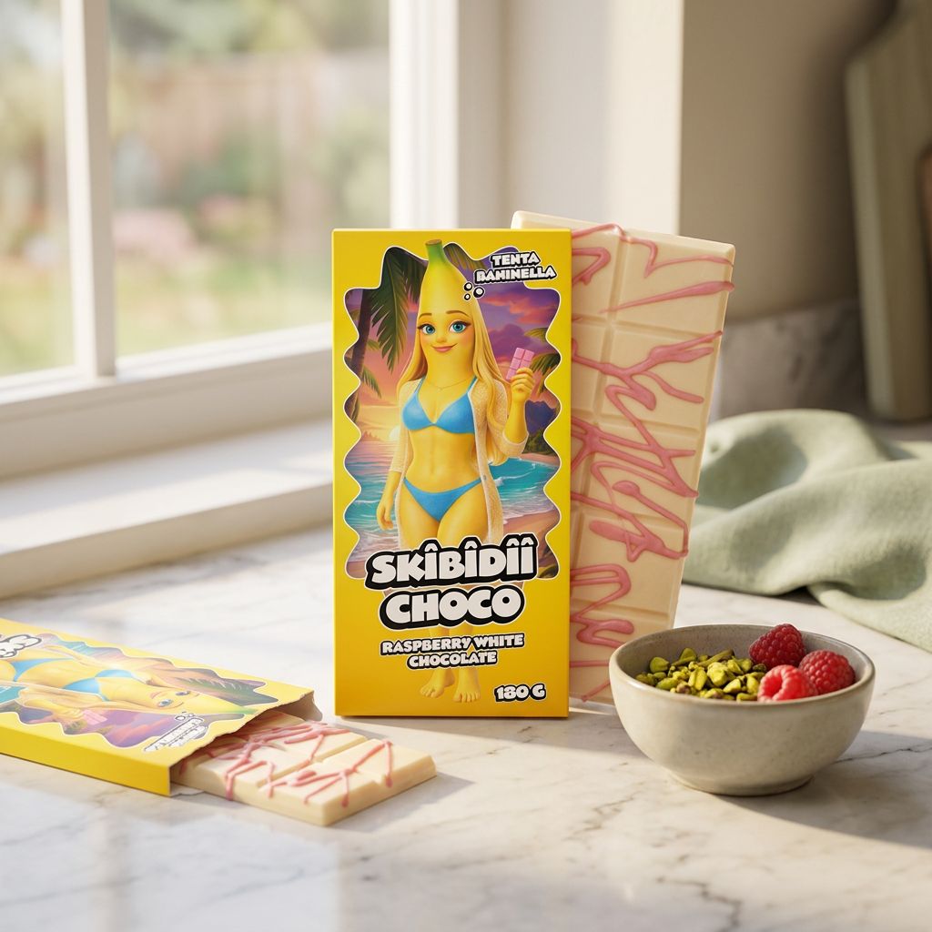 Skibidii Choco Tenta Daniella Lampone Cioccolato Bianco