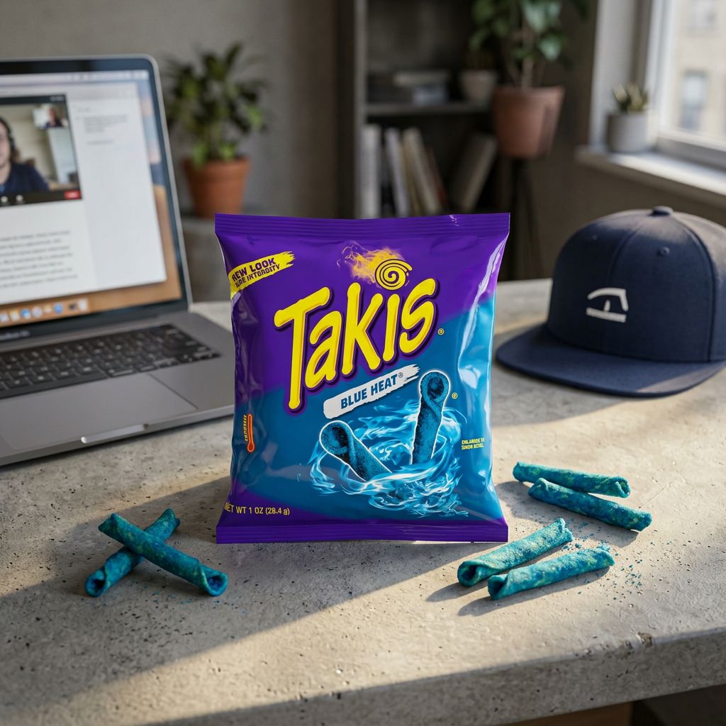 Takis Blue Heat Extra Small, chips roulées piment chili citron vert format mini, importées USA, disponible sur My American Shop