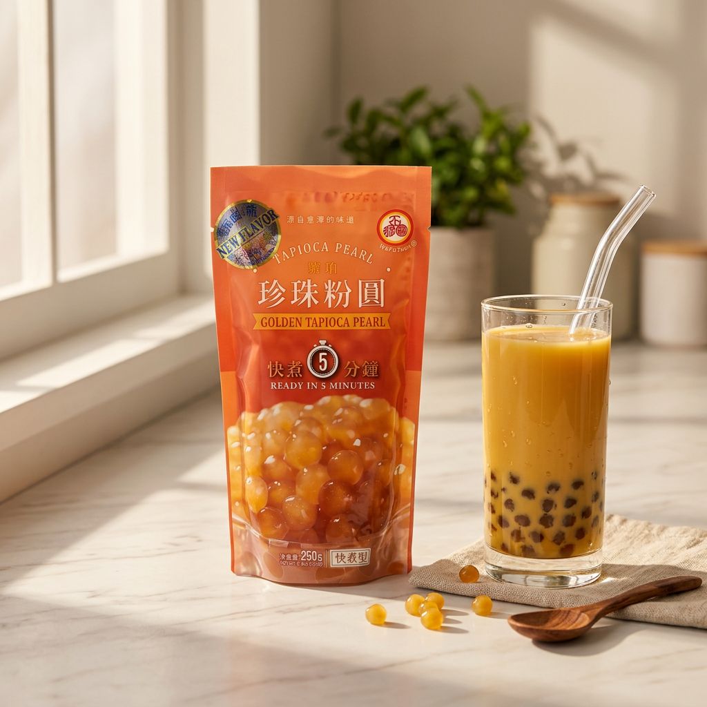 Perla di Tapioca Bubble Tea Dorato