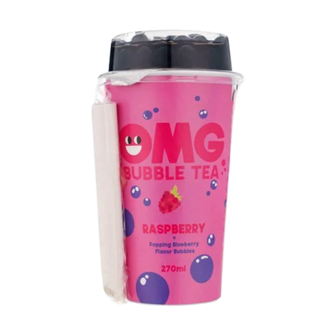 OMG Bubble Tea Raspberry and Blueberry - My American Shop