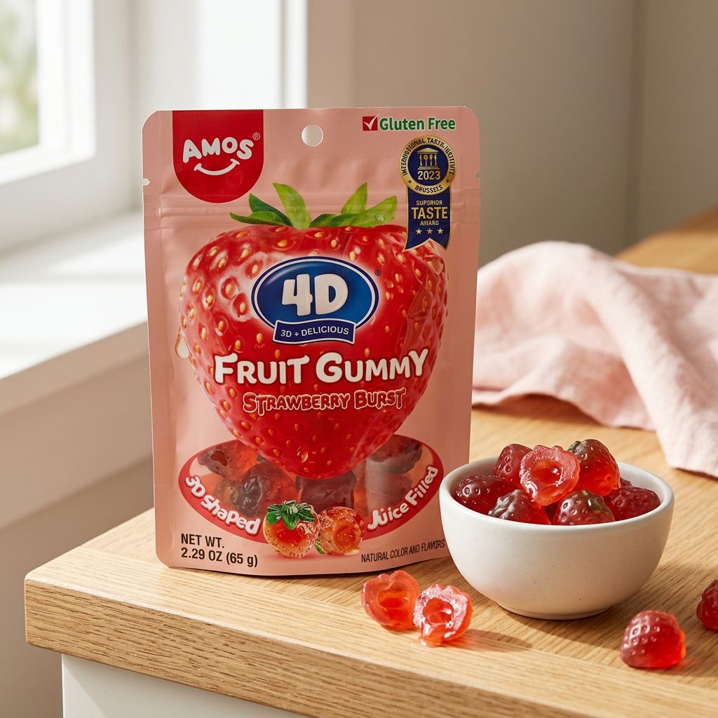 Amos 4D Frutta Gommosa Fragola