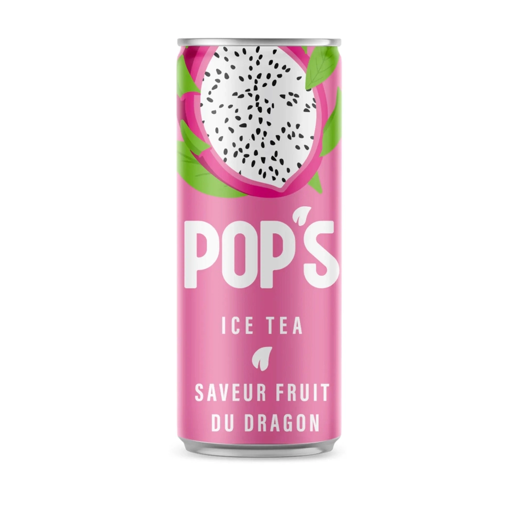 Lattina di tè freddo Pop's al frutto del drago