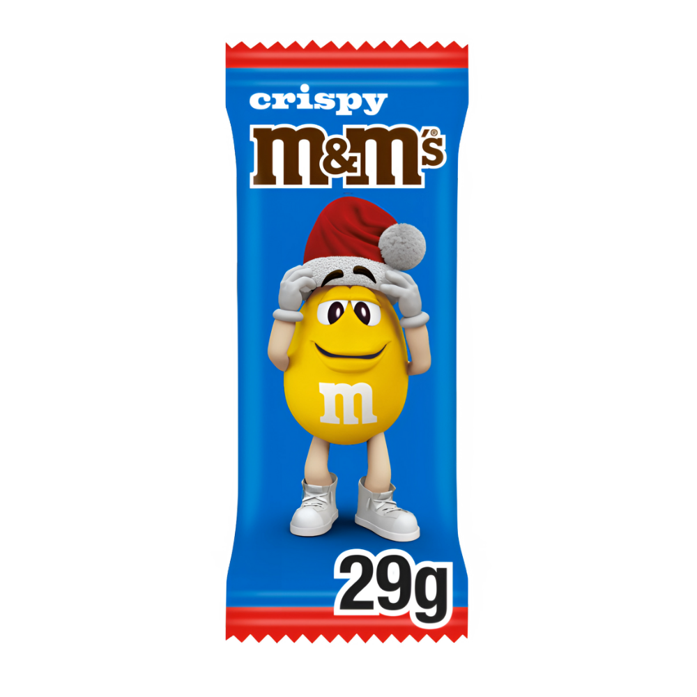 M&M's Crispy Milk Chocolate Christmas Santa Treat - My American Shop