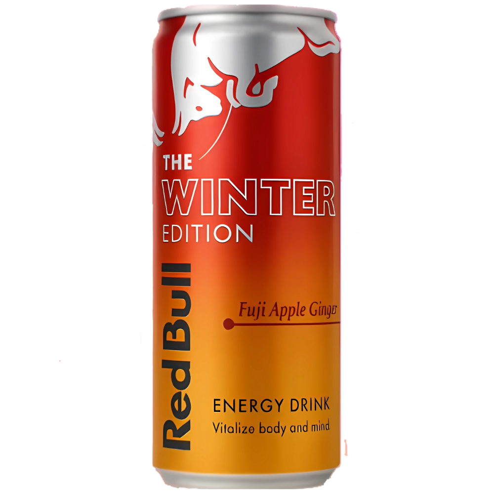 Red Bull Energy Drink The Winter Edition Fuji Apple Ginger - My American Shop
