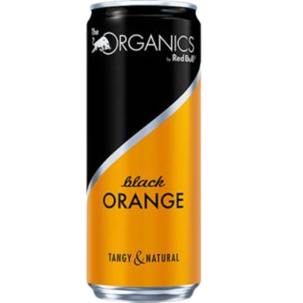 Red Bull Organics Black Orange 330ml : soda bio pétillant orange et orange amère
