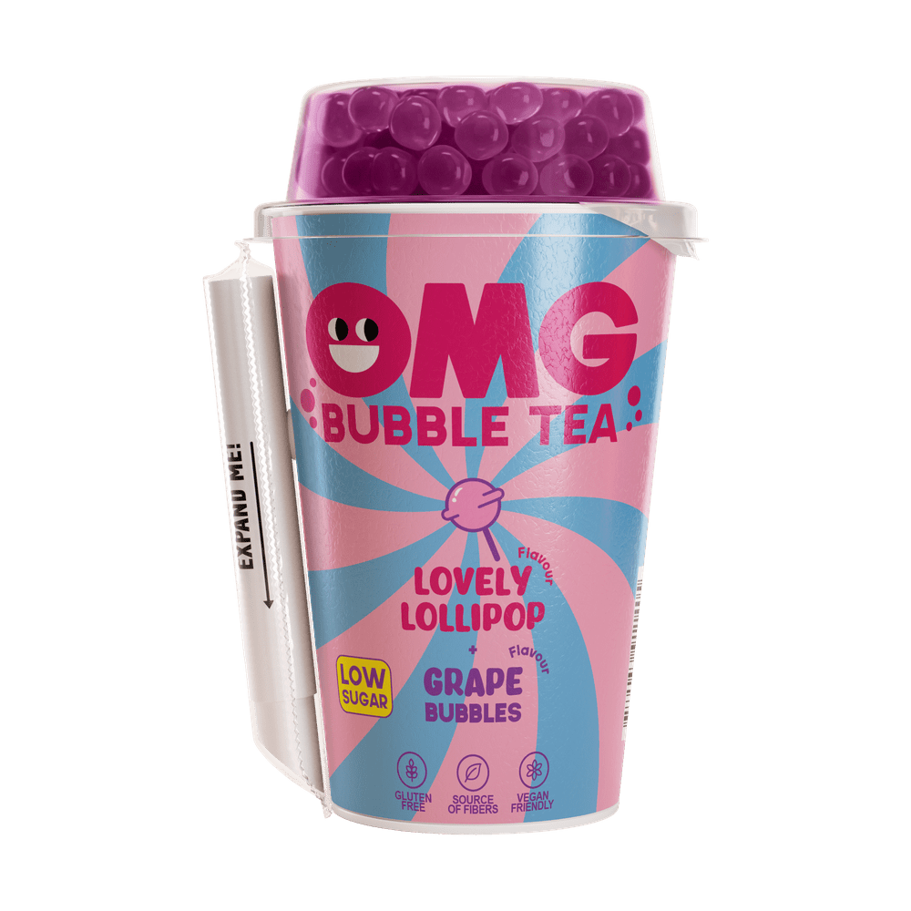 OMG Bubble Tea Caramella Amorevole e Uva