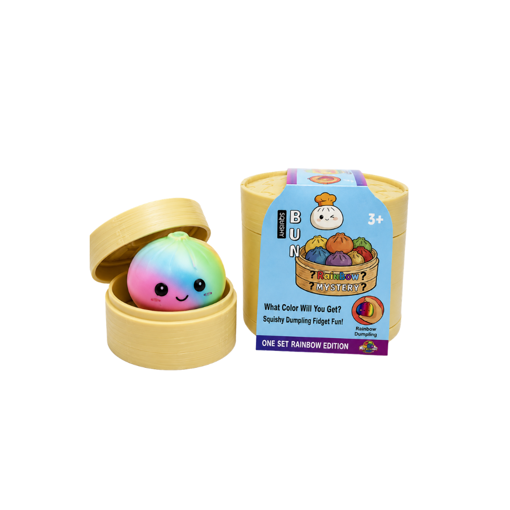 Giocattolo Squishy Bun Arcobaleno S