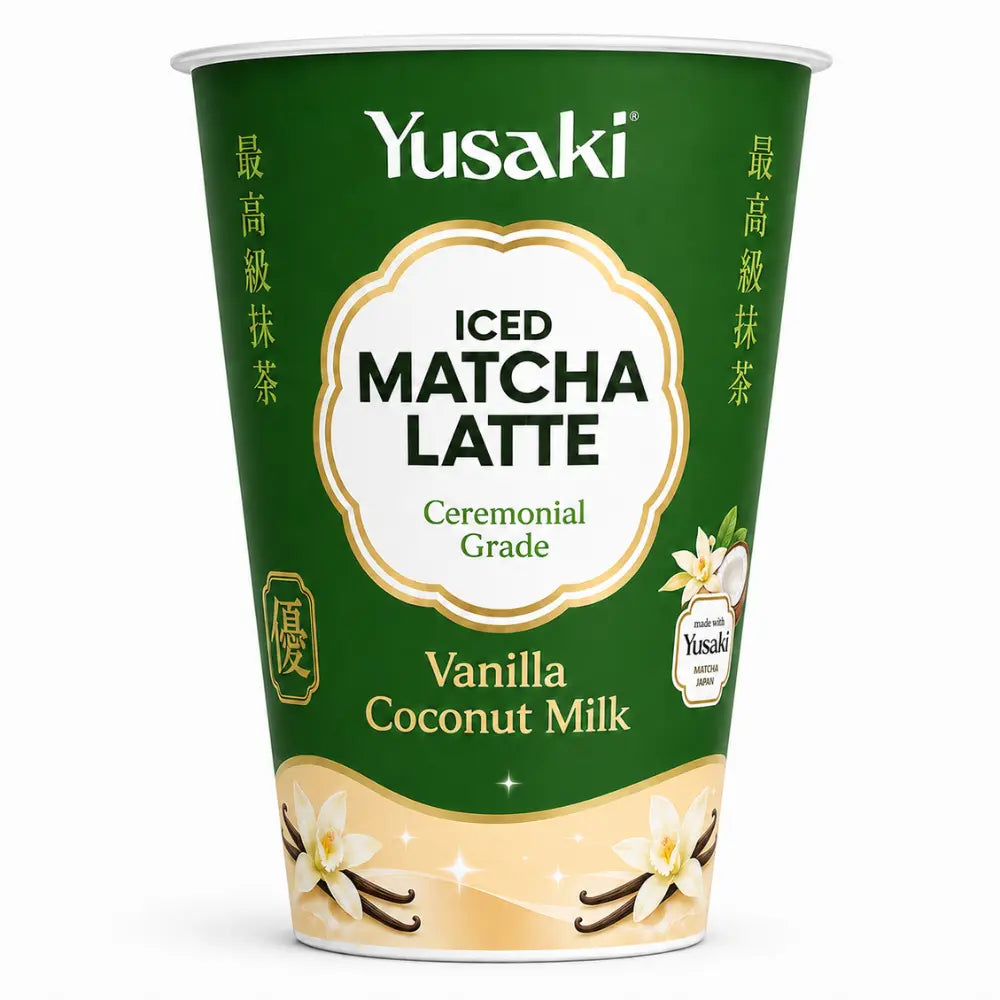 Yusaki Iced Matcha Latte Vanilla Coconut Milk