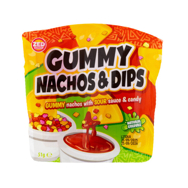 Zed Candy Gummy Nachos & Dips - My American Shop