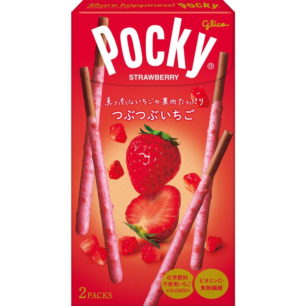 Glico Pocky Tsubu-Tsubu Fragola