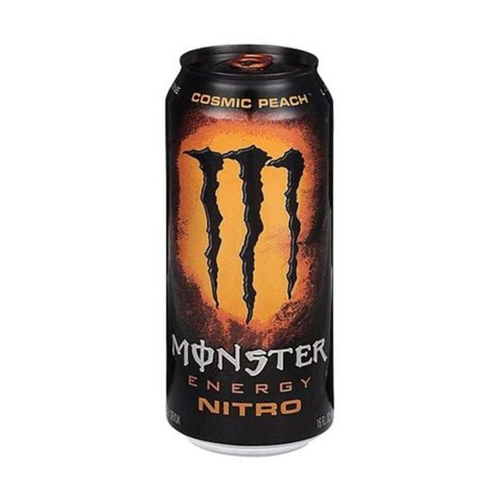 Monster Energy Nitro Cosmic Peach 500ml : boisson énergisante pêche gazéifiée azote