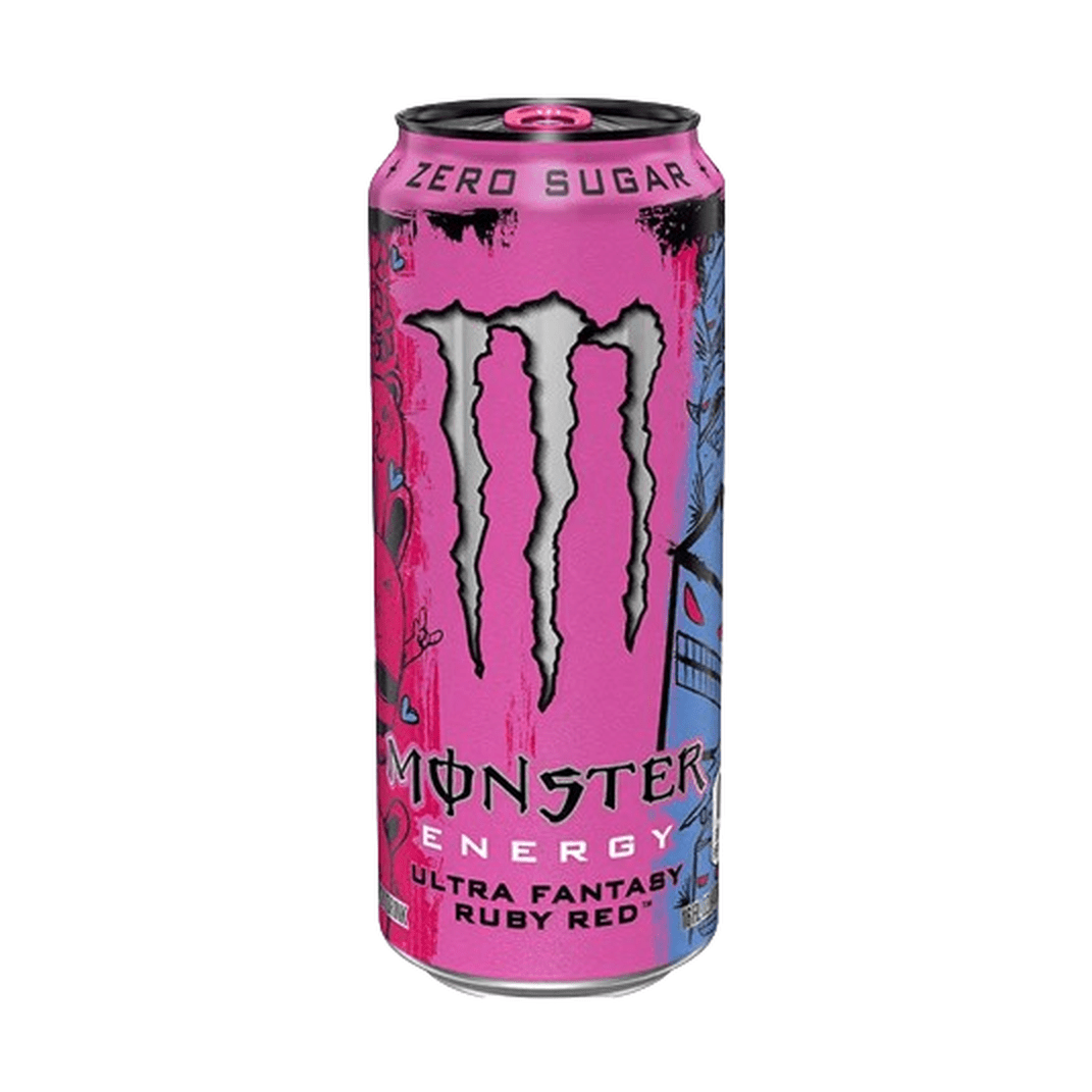 Monster Ultra Fantasy Ruby Red 500ml : boisson énergisante zéro sucre pamplemousse rouge