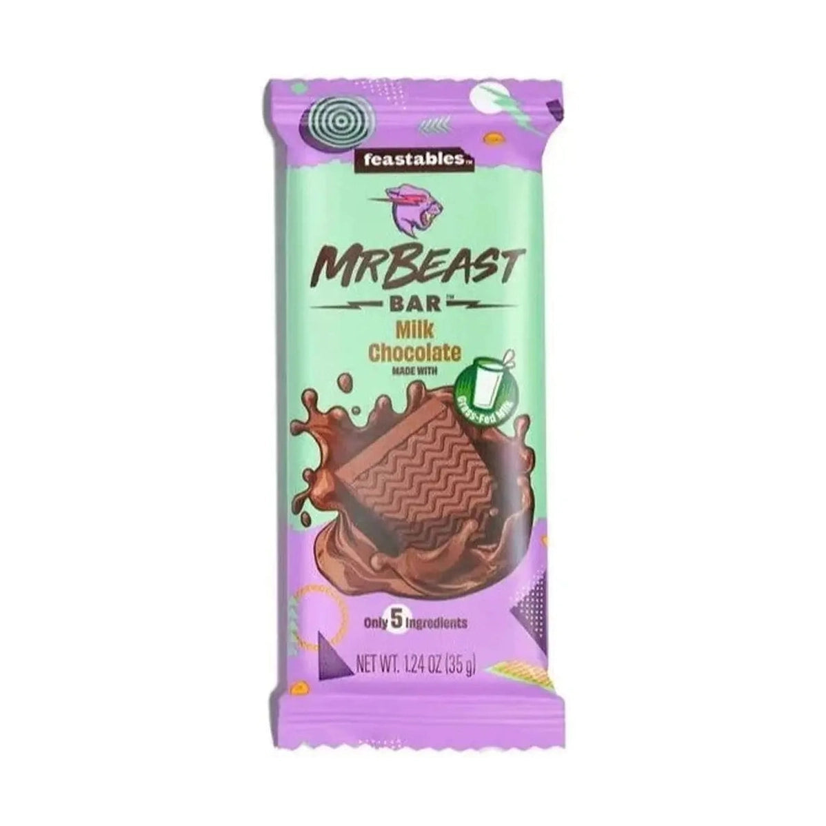 Mr Beast Feastables Barretta di Cioccolato al Latte Piccola