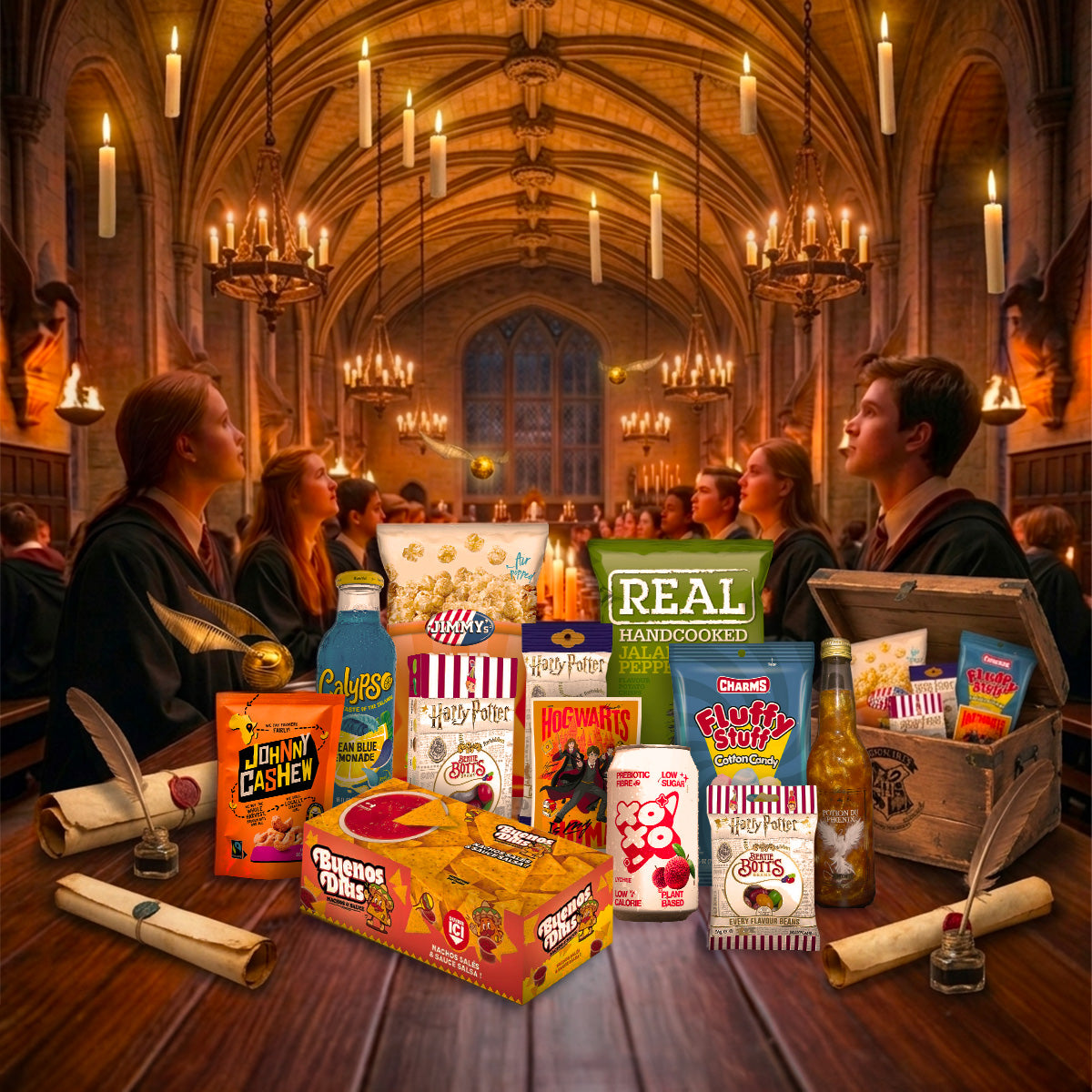 Pack Snacks Harry Potter - Édition Ticket d'Or - My American Shop