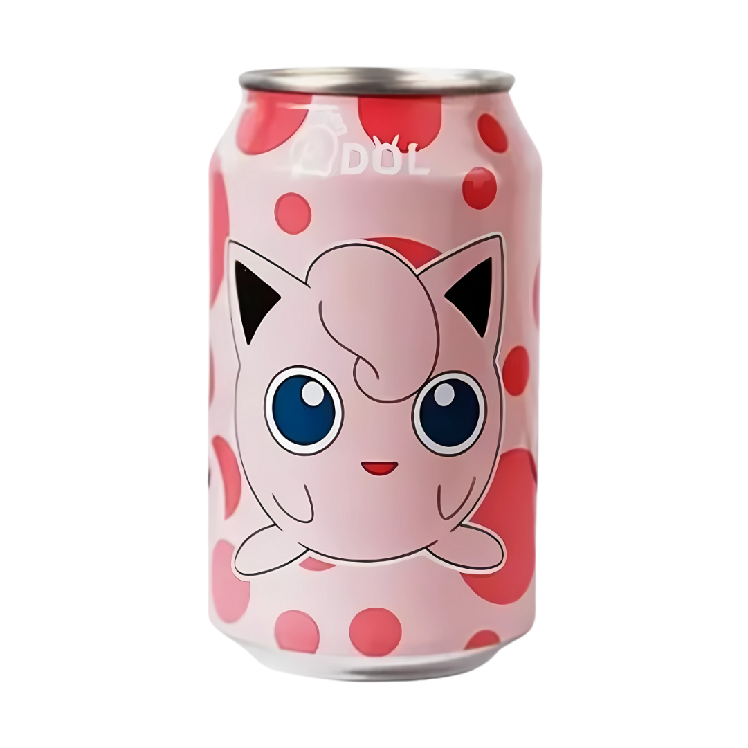 QDOL Pokemon Jigglypuff Peach Flavoured Sparkling Water - My American Shop