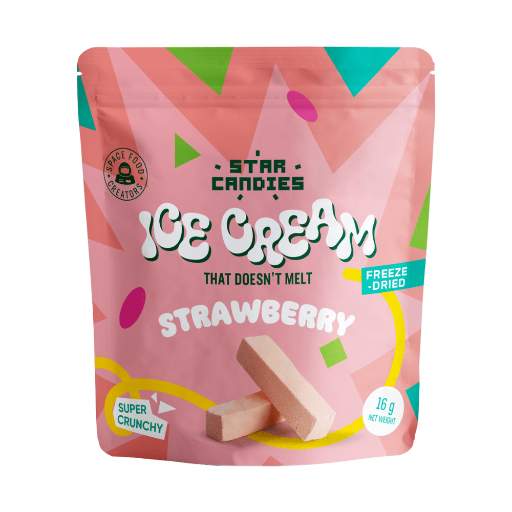 Star Candies Freeze-Dried Ice Cream Strawberry Small - My American Shop