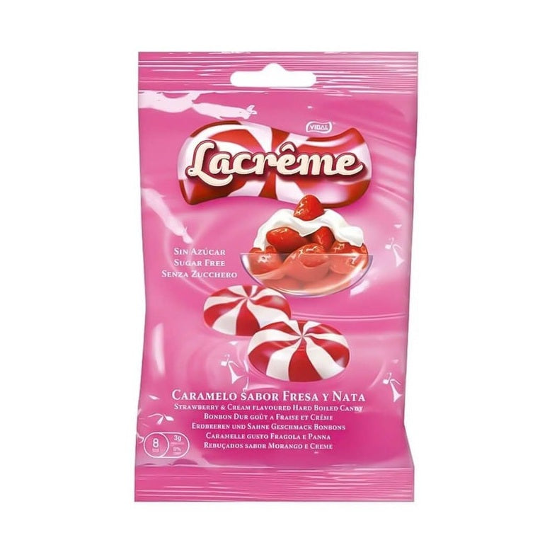 Vidal Lacrême Senza Zucchero Fragola & Crema Grande
